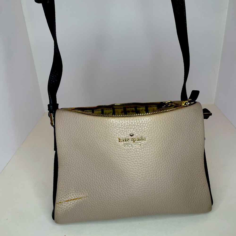 Light Grey Kate Spade Bailey Leather Crossbody Bag